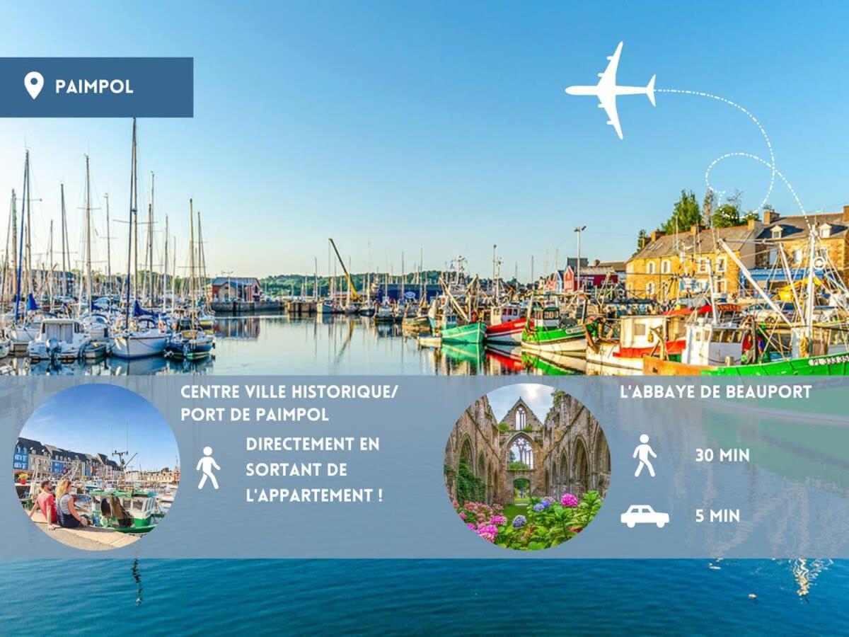 Magnifique T2 Coeur De Ville Port A Pieds Paimpol Buitenkant foto